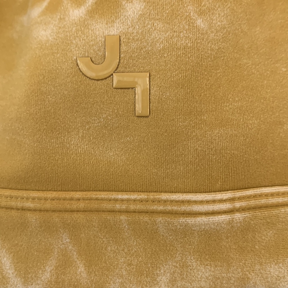 JoyLab Yellow Ruffle Crop Top Medium - Picture 5 of 7